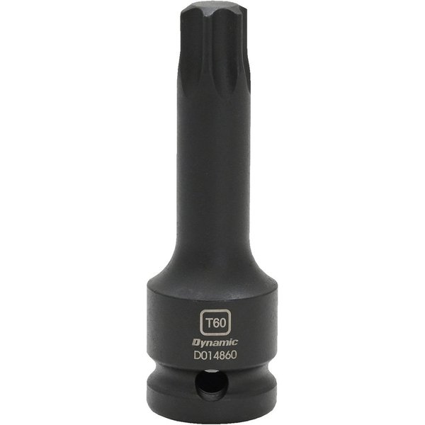 Dynamic Tools 1/2" Drive Torx Hex Head, T60, Bit Impact Socket D014860